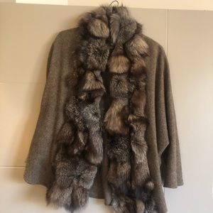 Fur and Tweed Cape